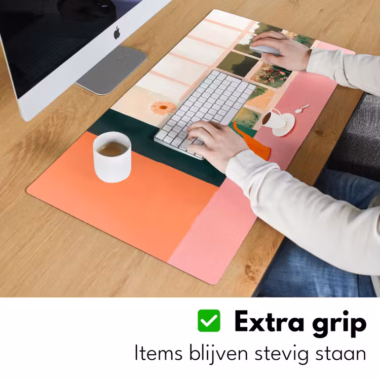 Bureau onderlegger - Bloemen - Koffie - Raam — 5