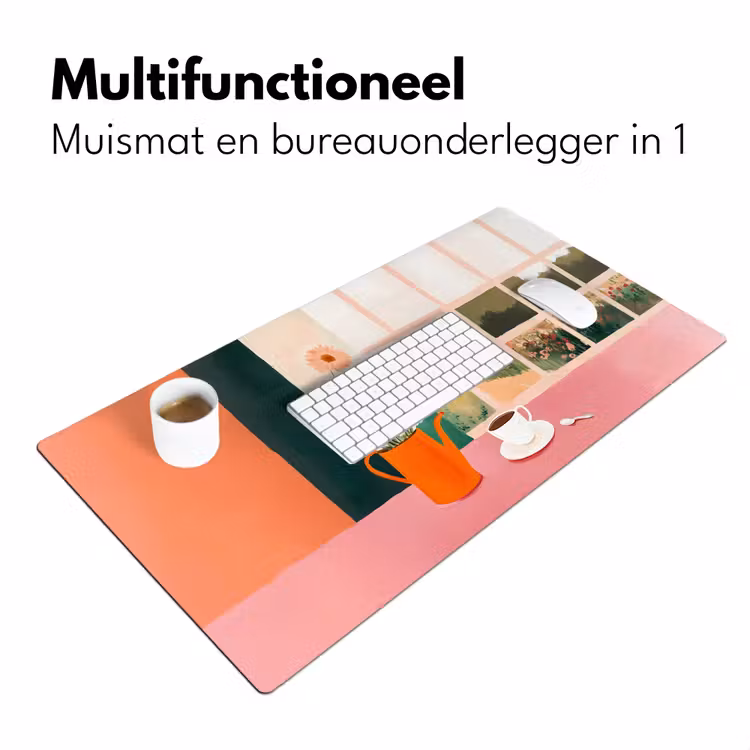 Bureau onderlegger - Bloemen - Koffie - Raam — 6