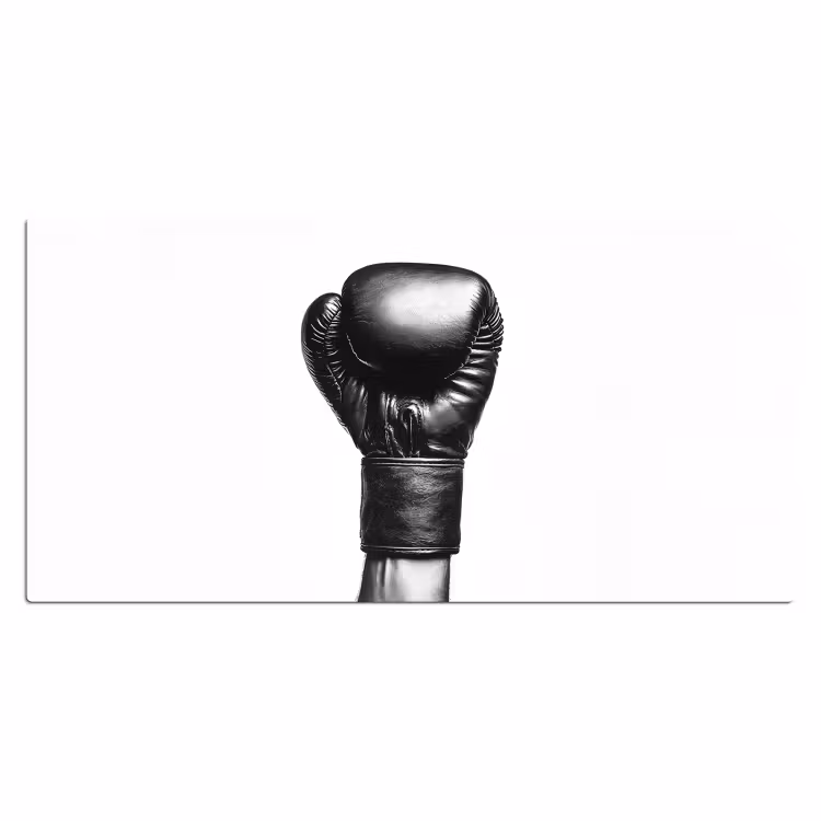 Bureau onderlegger - Bokshandschoen - Zwart - Hand — 1
