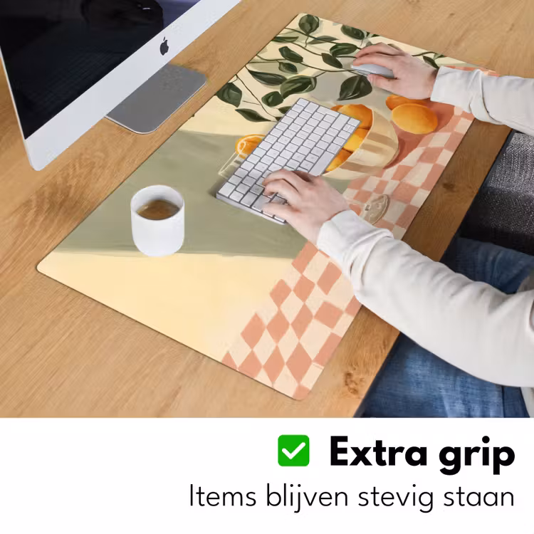 Bureau onderlegger - Citroenen - Glas - Tafelkleed - Geblokt — 5