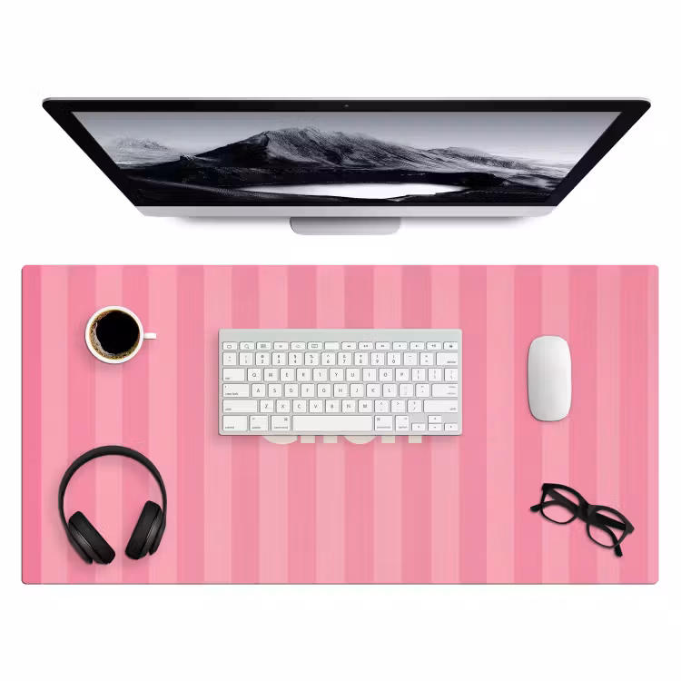Bureau onderlegger - Gestreept - Roze - Chéri — 3