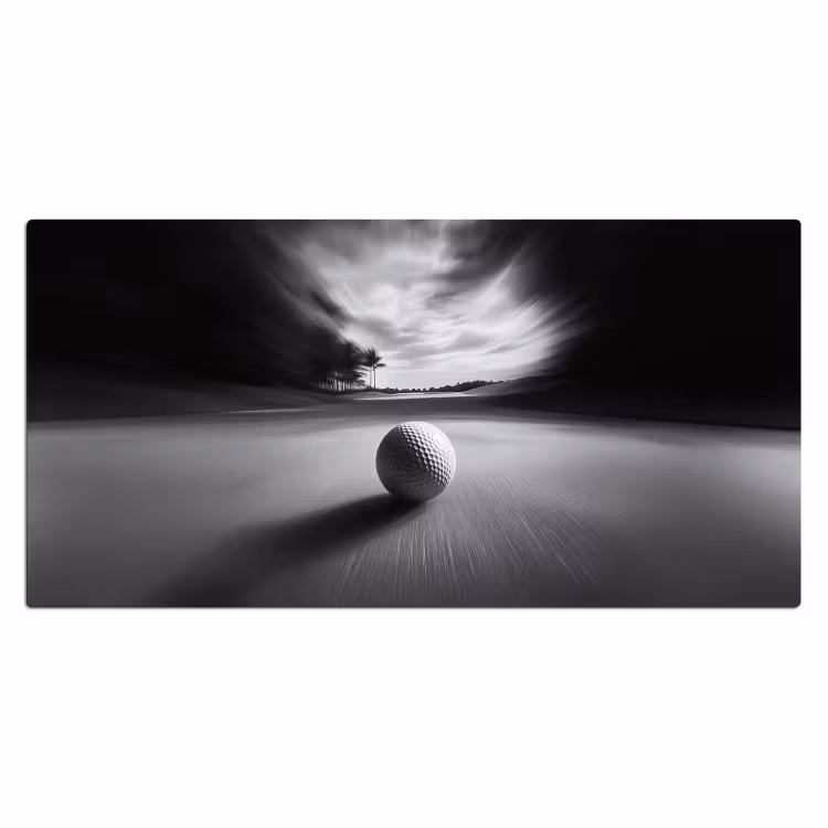 Bureau onderlegger - Golfbal - Wazig - Zwart — 1