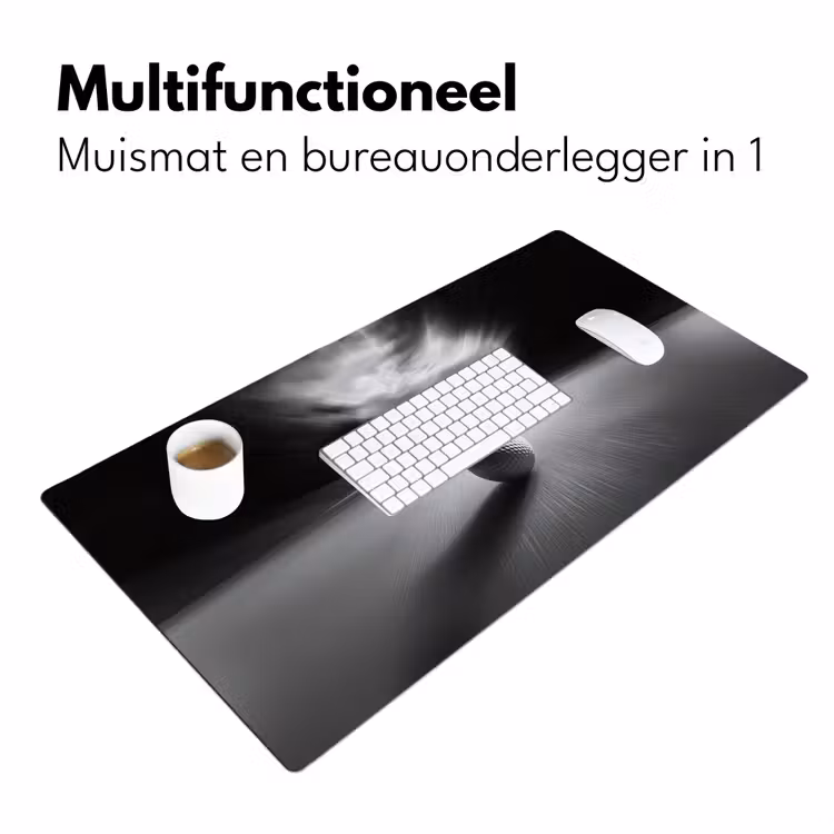 Bureau onderlegger - Golfbal - Wazig - Zwart — 6