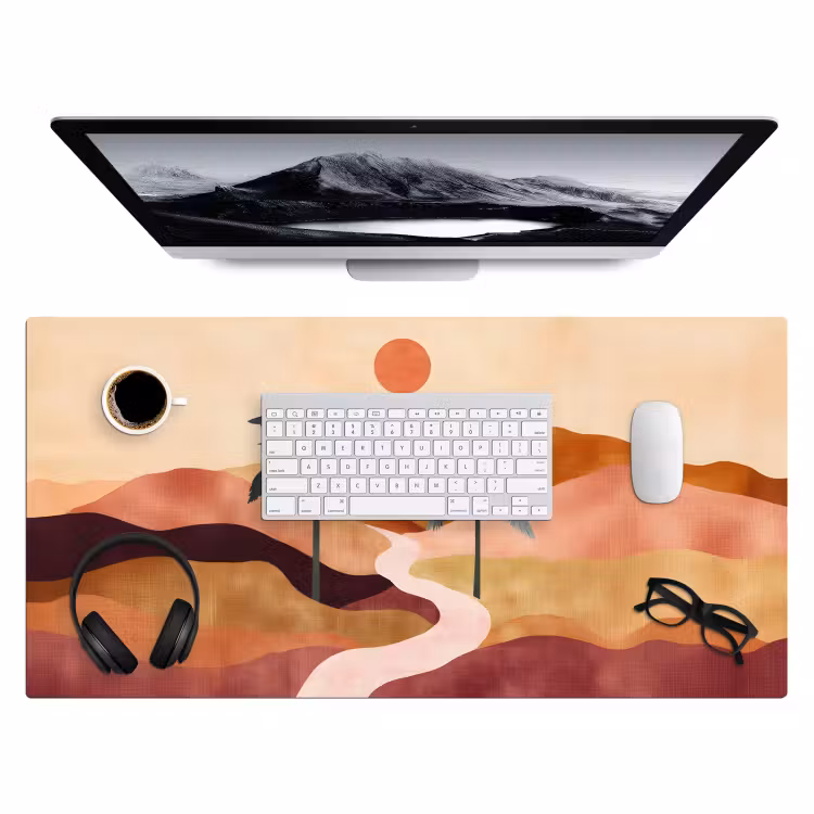 Bureau onderlegger - Heuvels - Palmbomen - Abstract — 3