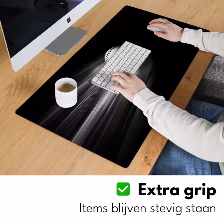 Bureau onderlegger - Honkbal - Wit - Vliegt — 5