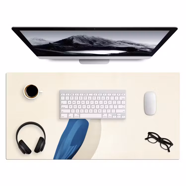 Bureau onderlegger - Illustratie - Blauw - Vogel — 3