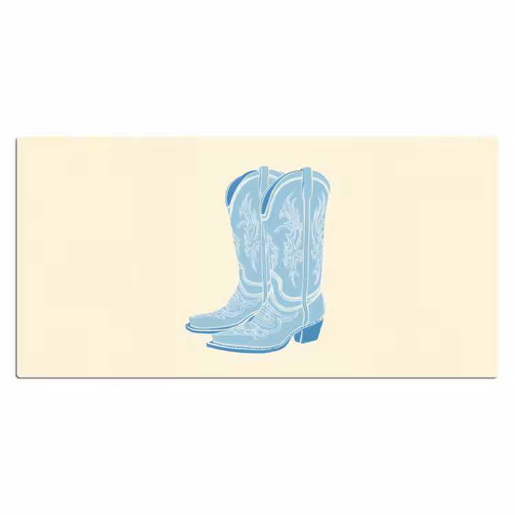 Bureau onderlegger - Illustratie - Cowboylaarzen - Patroon — 1