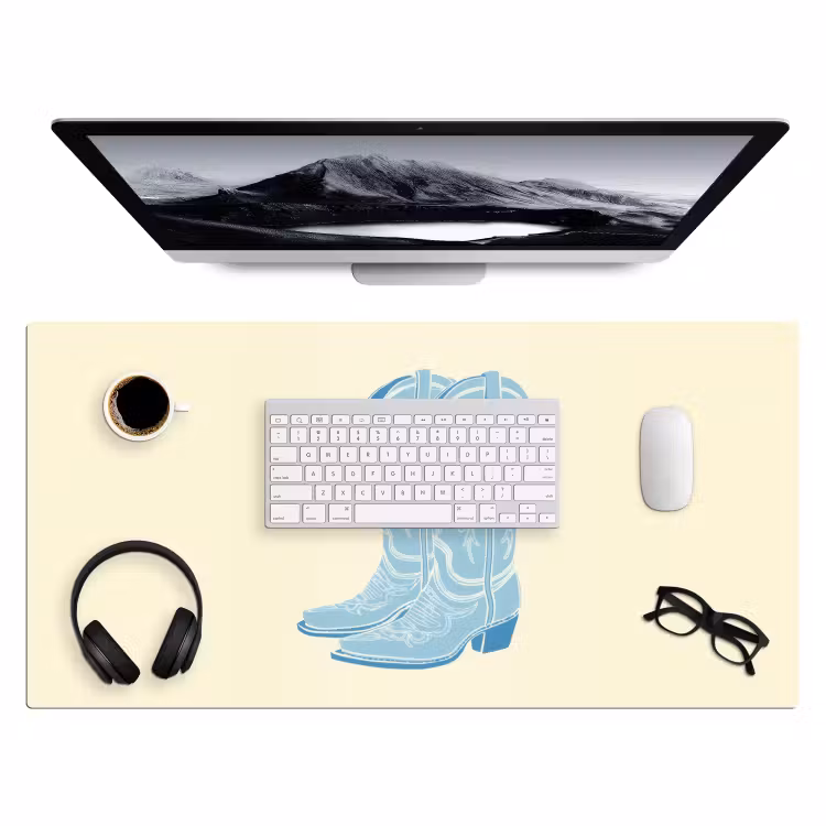 Bureau onderlegger - Illustratie - Cowboylaarzen - Patroon — 3