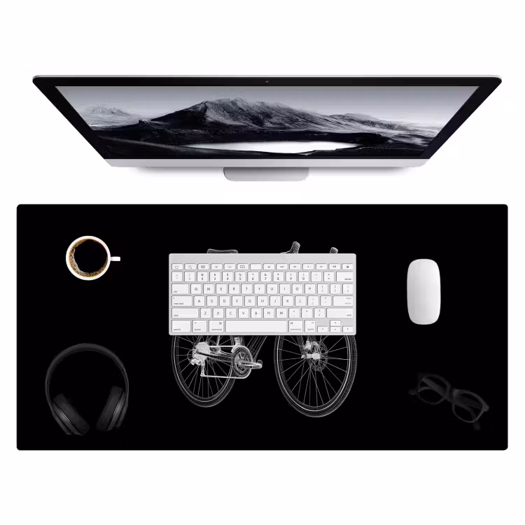 Bureau onderlegger - Lijnen - Illustratie - Wit — 3