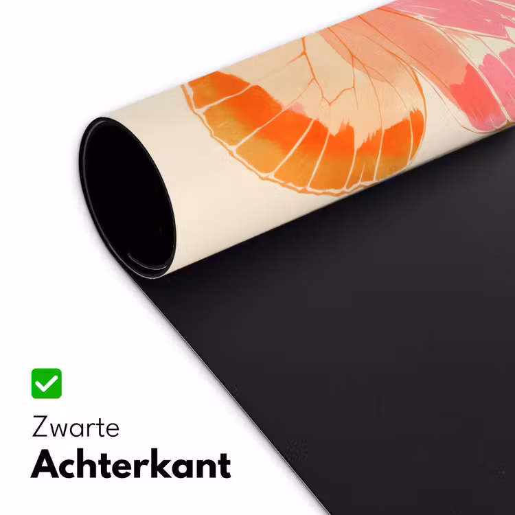 Bureau onderlegger - Oranje - Vlinder - Minimalistisch — 4