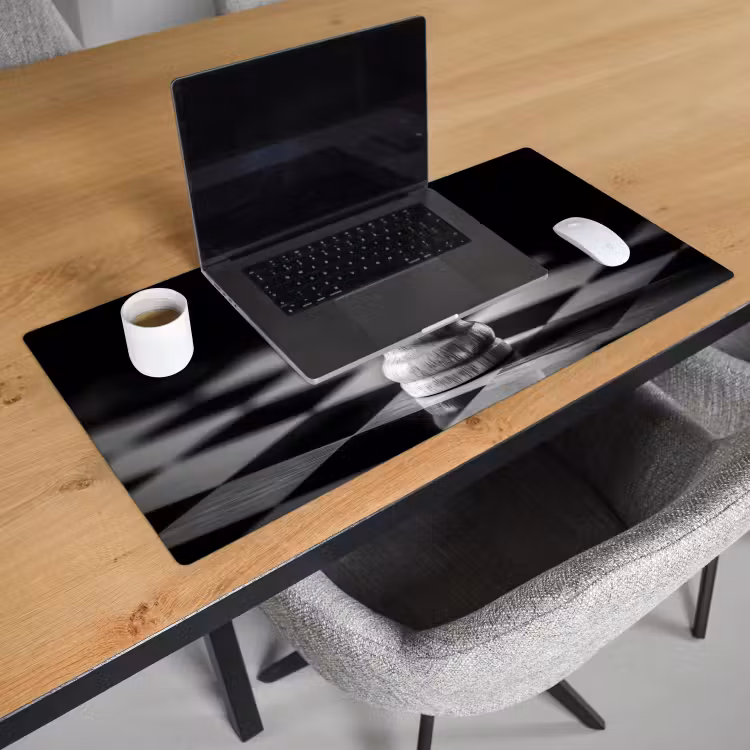 Bureau onderlegger - Paard - Hout - Schaalbord - Zwart — 2