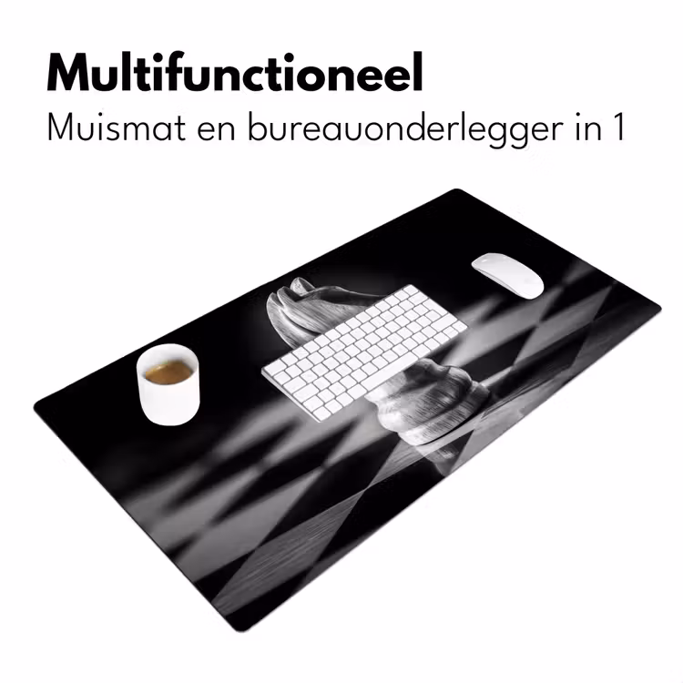 Bureau onderlegger - Paard - Hout - Schaalbord - Zwart — 6