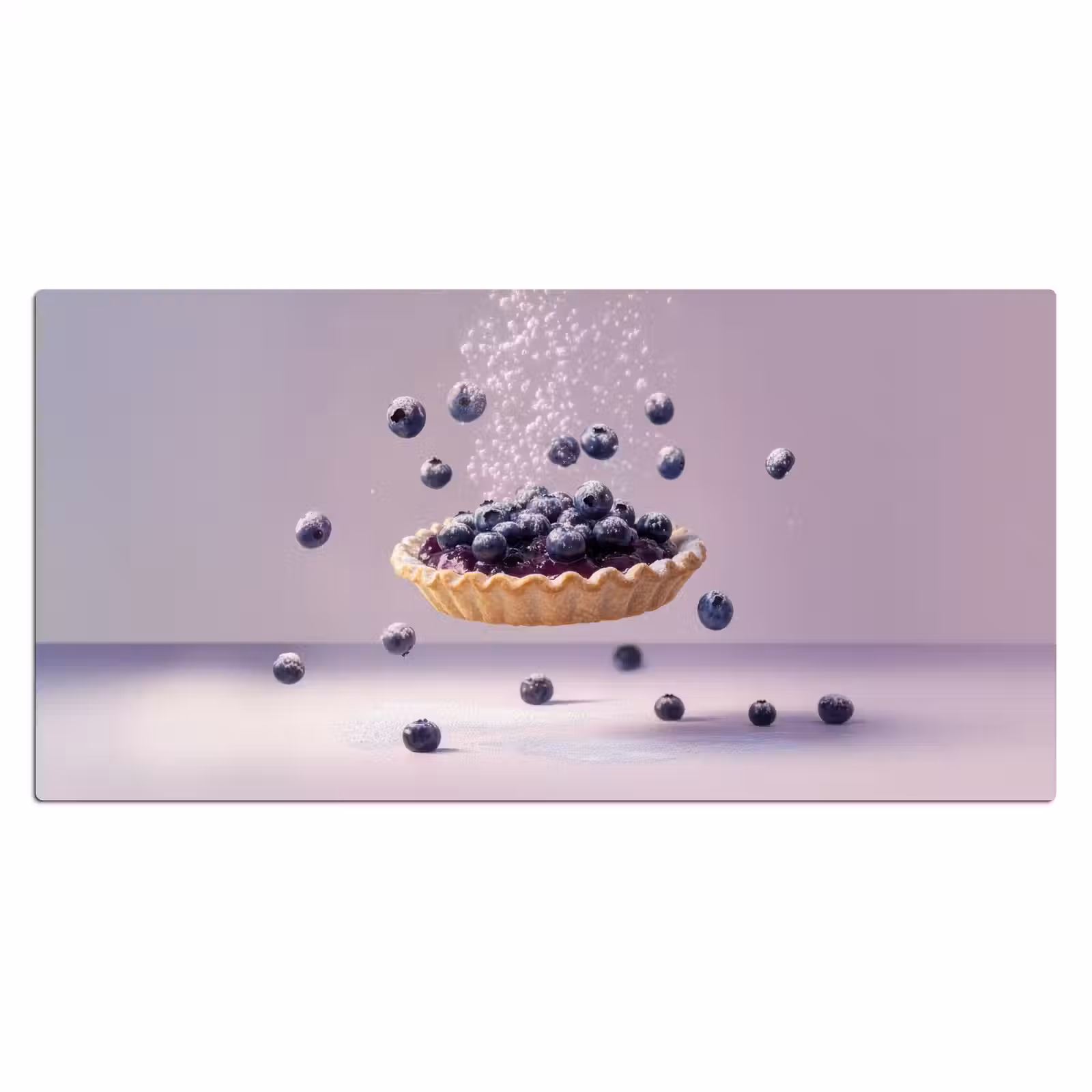 Bureau onderlegger - Eten - Taart - Bessen - Blauw — 1
