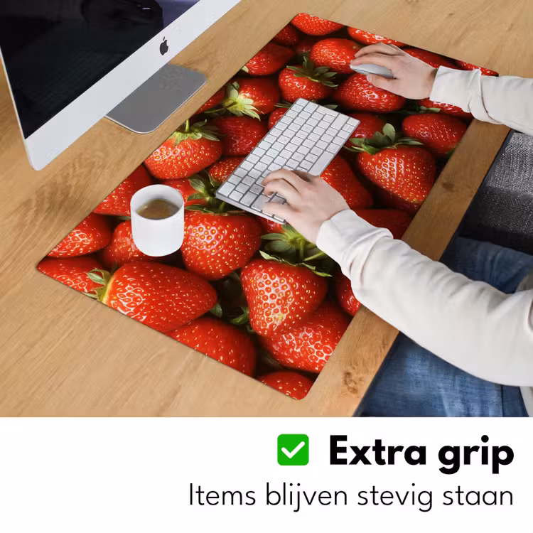 Bureau onderlegger - Aardbei - Fruit - Rood — 5