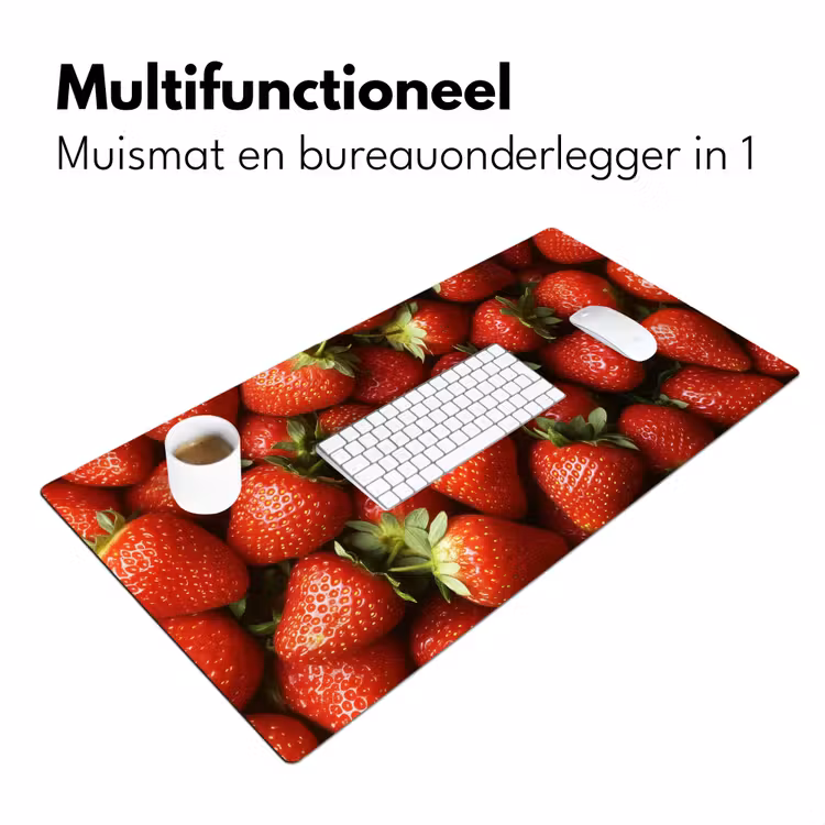 Bureau onderlegger - Aardbei - Fruit - Rood — 6
