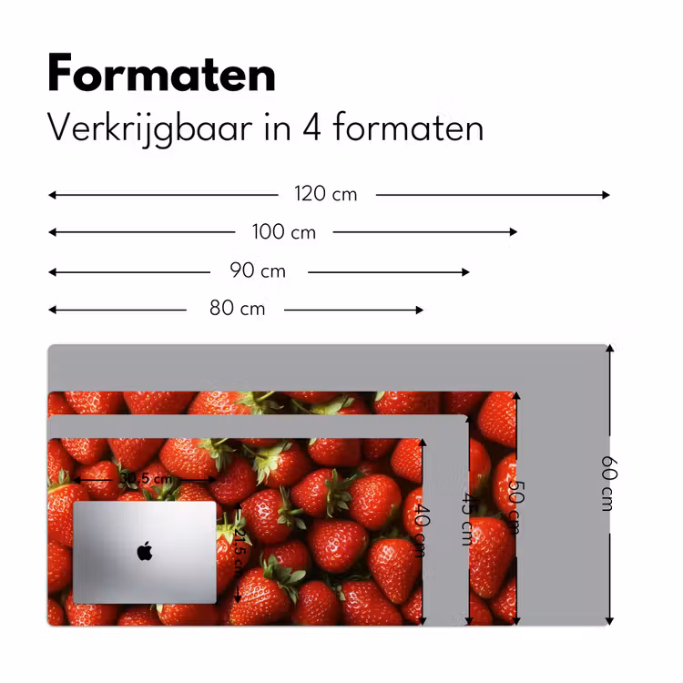 Bureau onderlegger - Aardbei - Fruit - Rood — 7