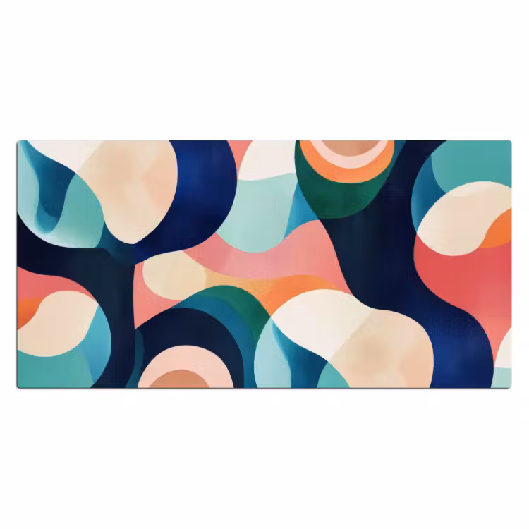 Bureau onderlegger - Abstract - Blauw - Roze — 1