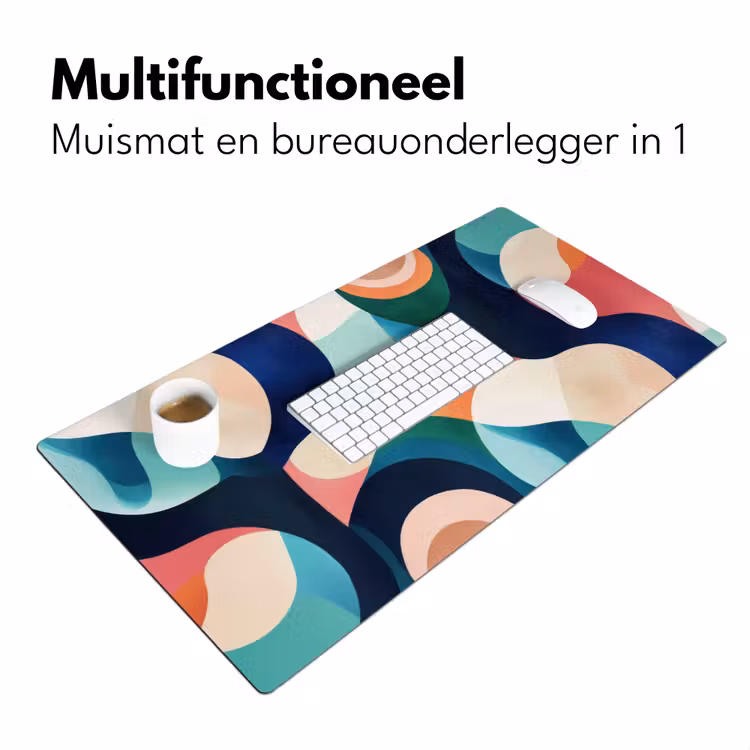 Bureau onderlegger - Abstract - Blauw - Roze — 6