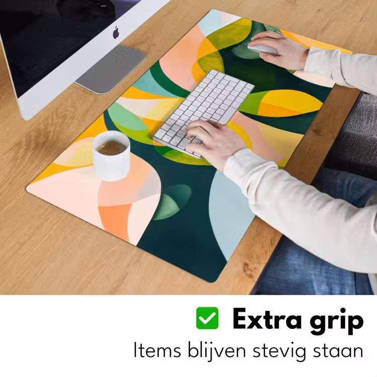 Bureau onderlegger - Abstract - Geel - Roze - Groen — 5