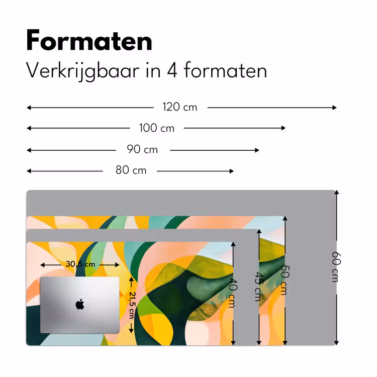 Bureau onderlegger - Abstract - Geel - Roze - Groen — 7