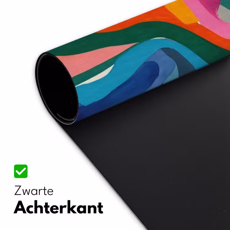 Bureau onderlegger - Abstract - Kleurrijk - Golven - Lijnen — 4