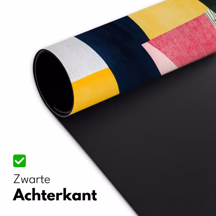 Bureau onderlegger - Abstract - Roze - Lappen - Vormen - Geel — 4