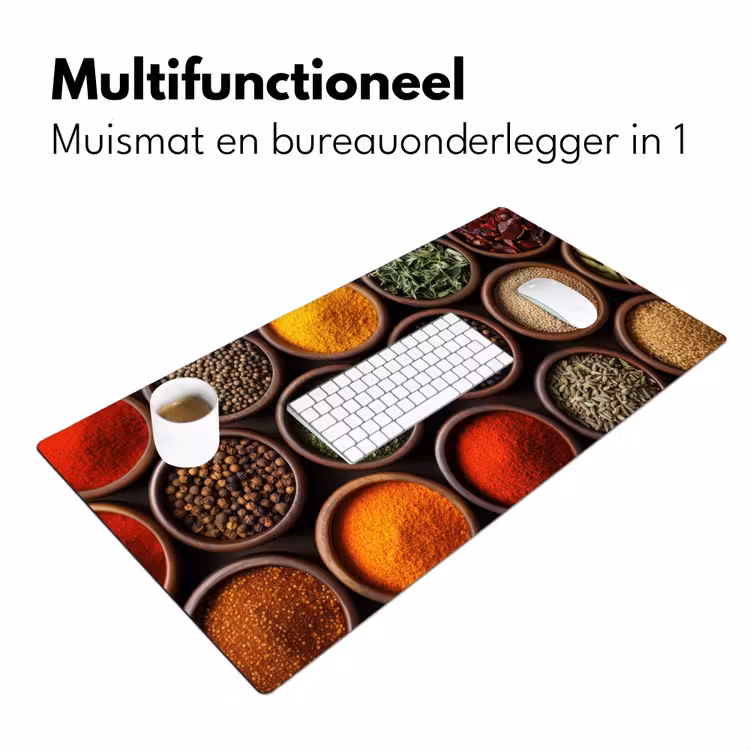Bureau onderlegger - Bakjes - Hout - Kruiden - Kleurrijk — 6