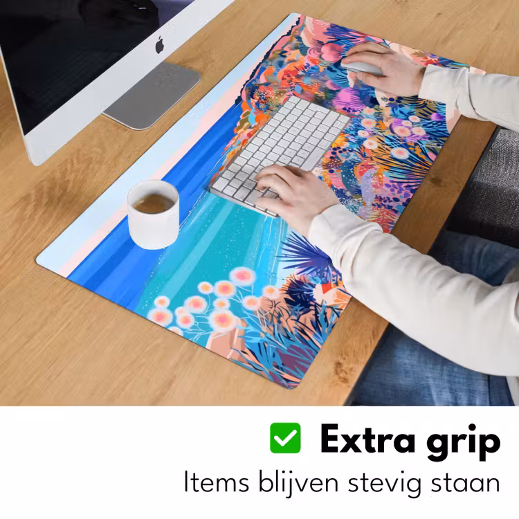 Bureau onderlegger - Bloemenweide - Zee - Zomers — 5