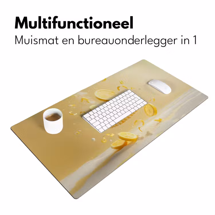 Bureau onderlegger - Citroen - Taart - Eten - Geel — 6