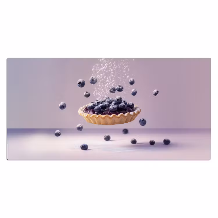 Bureau onderlegger - Eten - Taart - Bessen - Blauw — 1