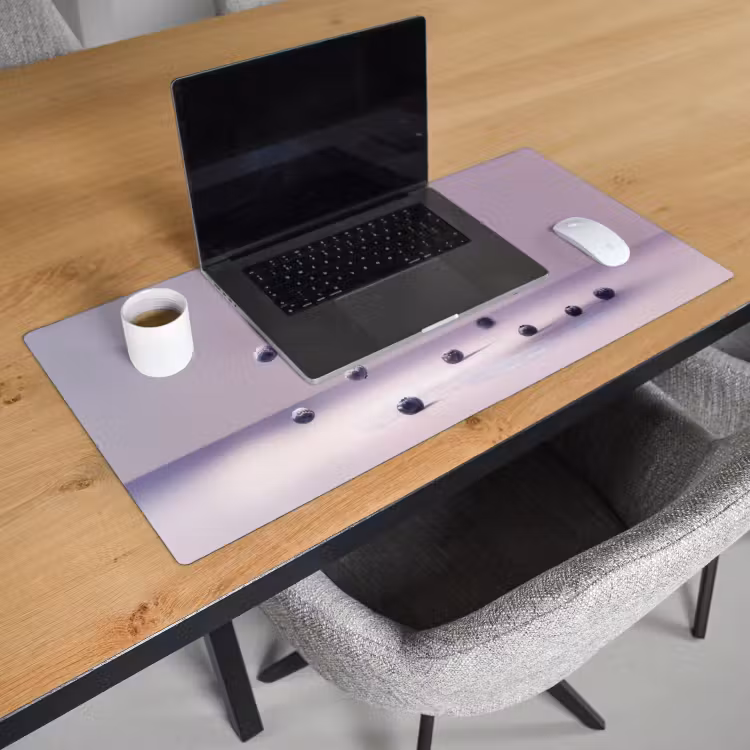 Bureau onderlegger - Eten - Taart - Bessen - Blauw — 2