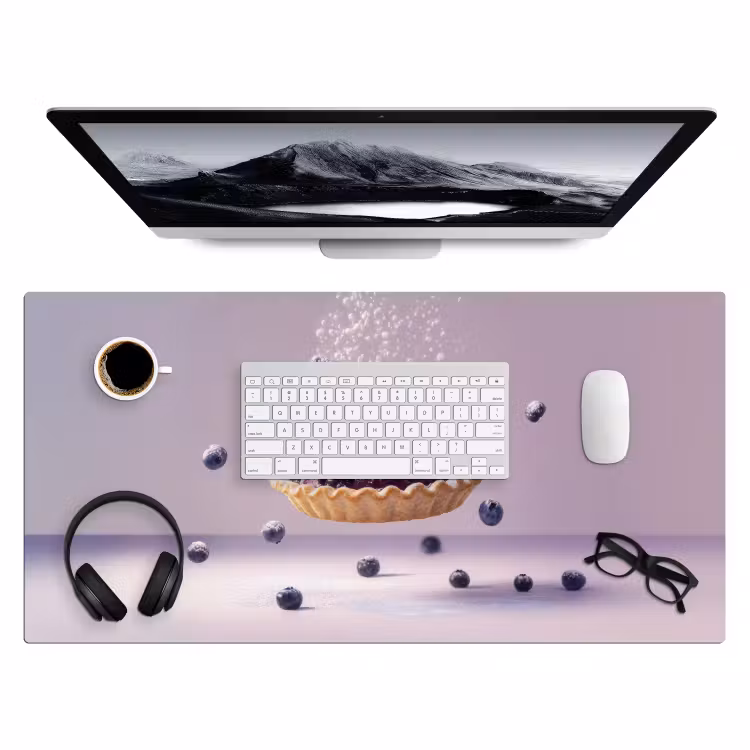 Bureau onderlegger - Eten - Taart - Bessen - Blauw — 3