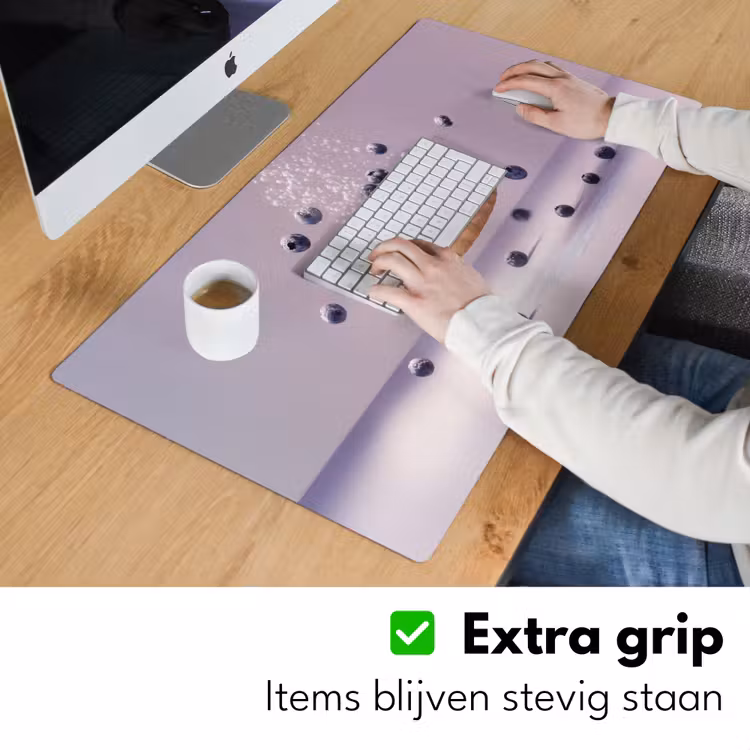 Bureau onderlegger - Eten - Taart - Bessen - Blauw — 5