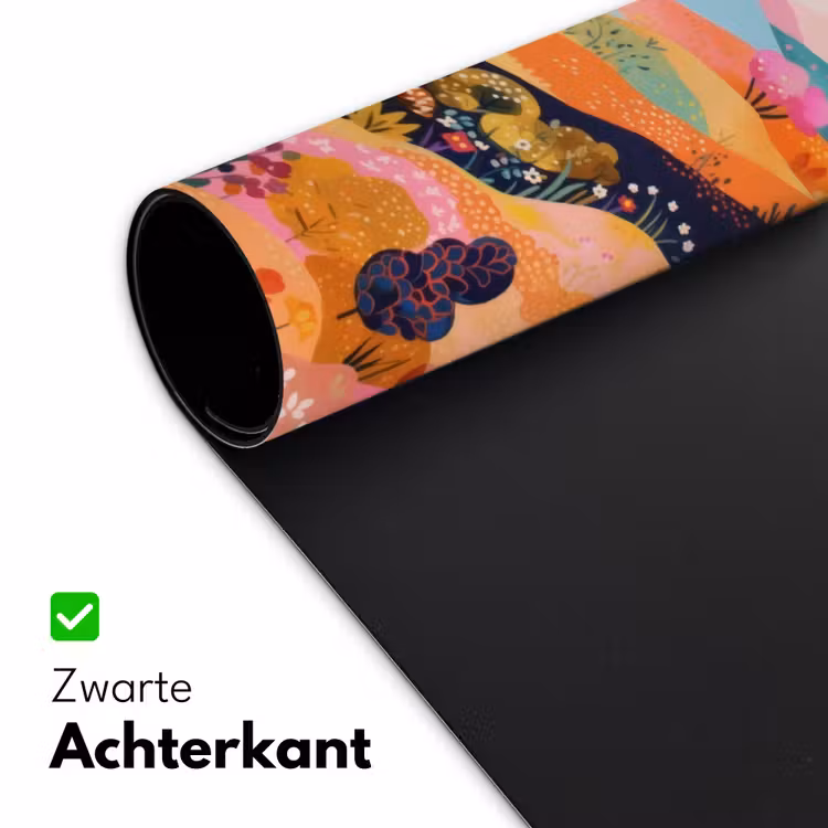 Bureau onderlegger - Golvende heuvels - Abstracte planten - Dromerig — 4