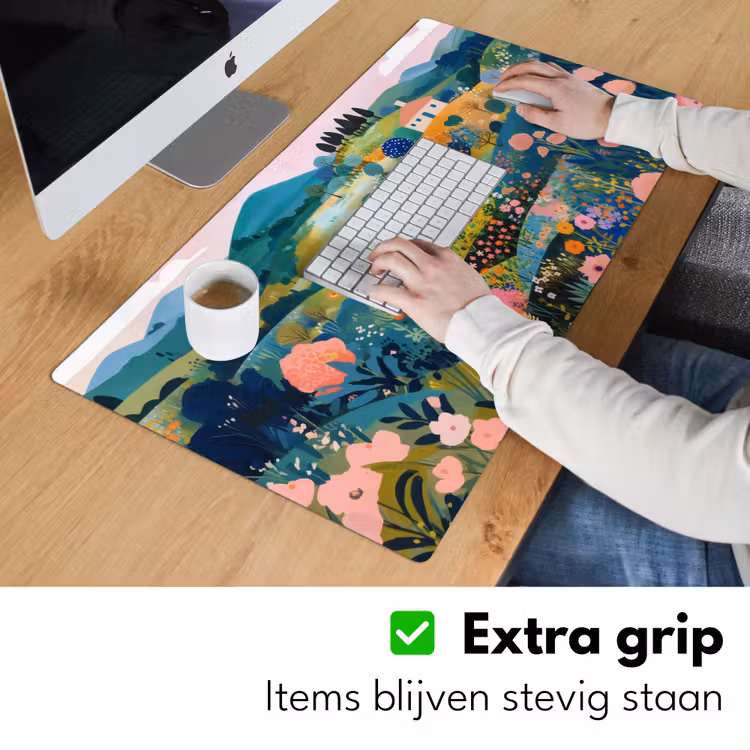 Bureau onderlegger - Heuvellandschap - Fantasierijk - Kleurcontrasten — 5