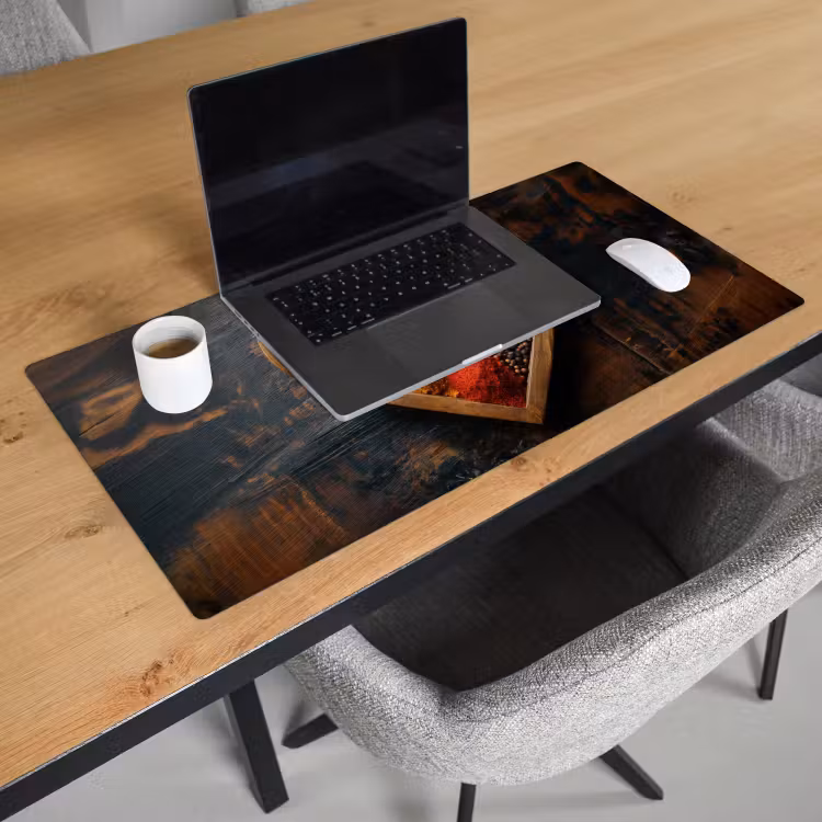 Bureau onderlegger - Houten - Hart - Kleurrijke - Specerijen — 2