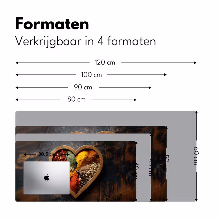 Bureau onderlegger - Houten - Hart - Kleurrijke - Specerijen — 7