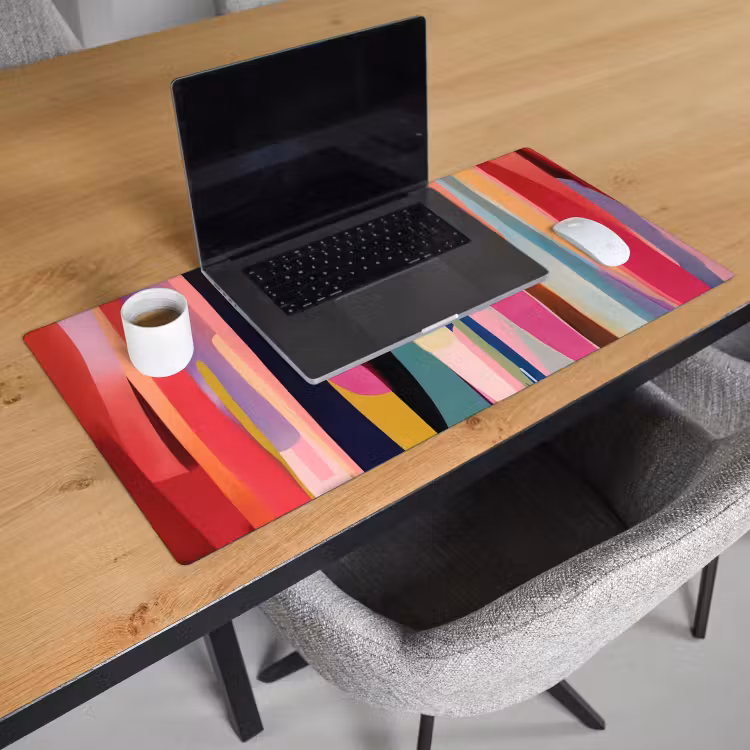 Bureau onderlegger - Kleurbanen - Verticaal - Kleurrijk — 2