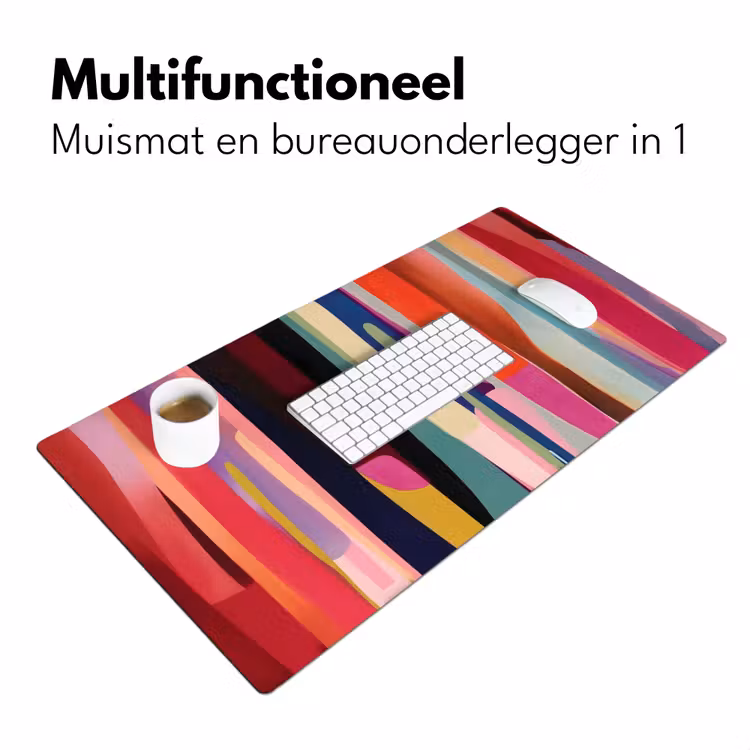 Bureau onderlegger - Kleurbanen - Verticaal - Kleurrijk — 6