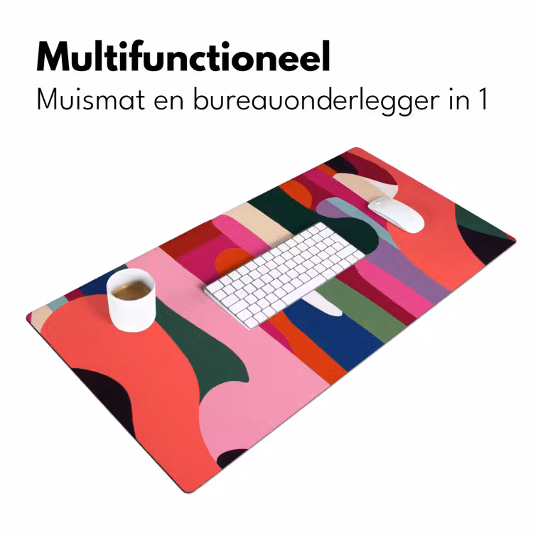 Bureau onderlegger - Kleurvakken - Recht - Rond - Abstract — 6