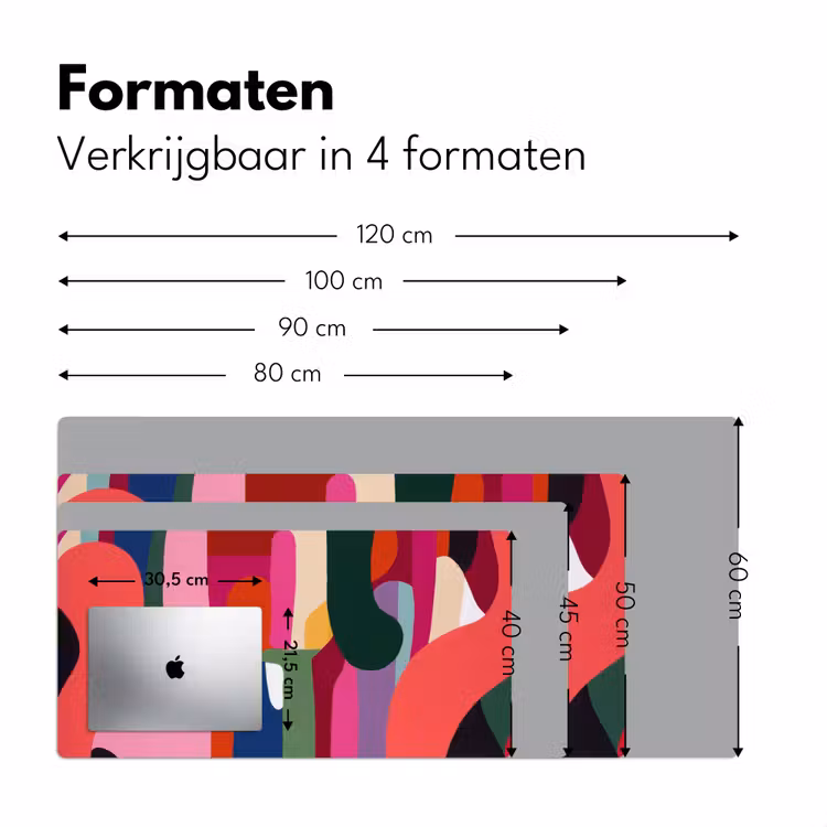 Bureau onderlegger - Kleurvakken - Recht - Rond - Abstract — 7