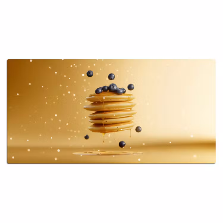 Bureau onderlegger - Pannenkoeken - Eten - Honing - Geel — 1