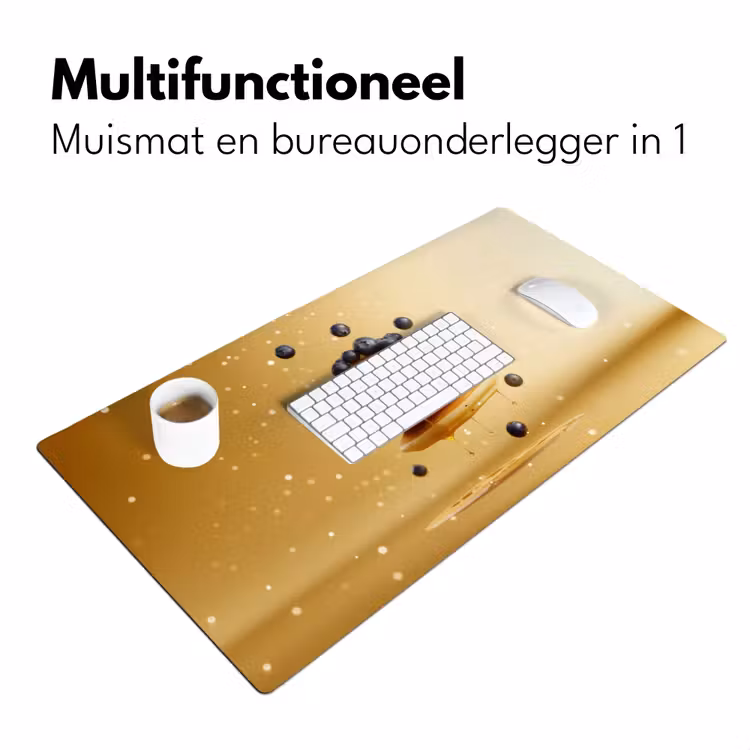 Bureau onderlegger - Pannenkoeken - Eten - Honing - Geel — 6