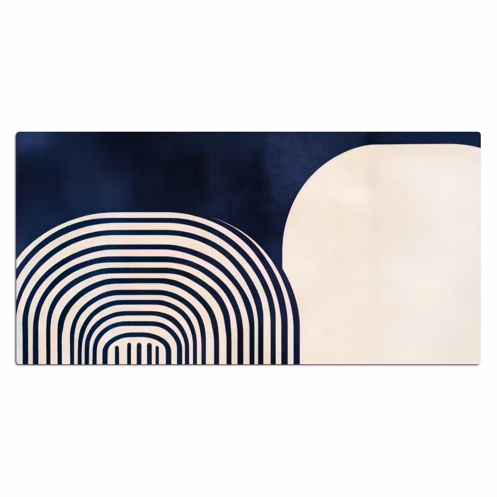 Bureau onderlegger - Donkerblauw - Abstract - Lijnen — 1