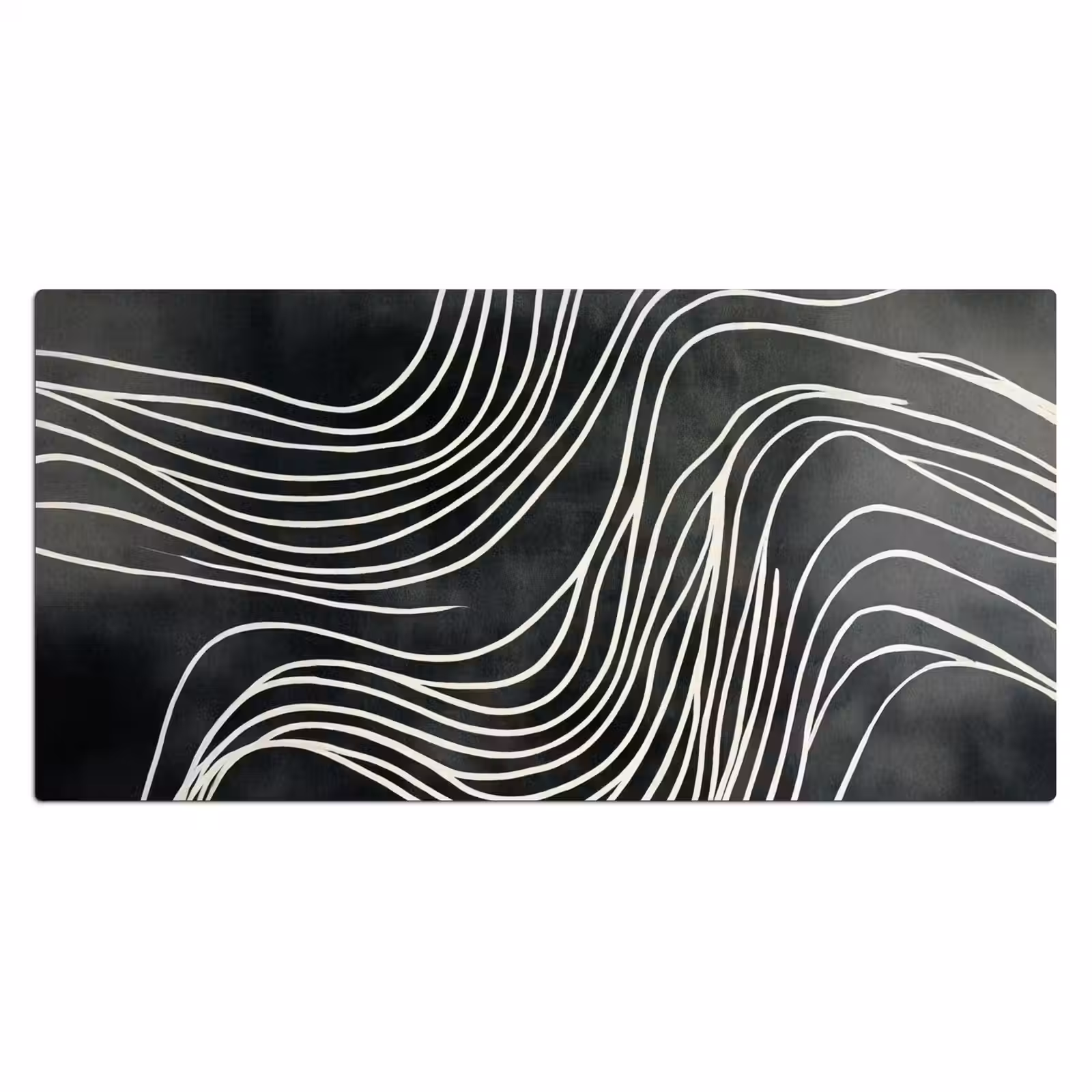 Bureau onderlegger - Lijnen - Patroon - Abstract - Wit — 1