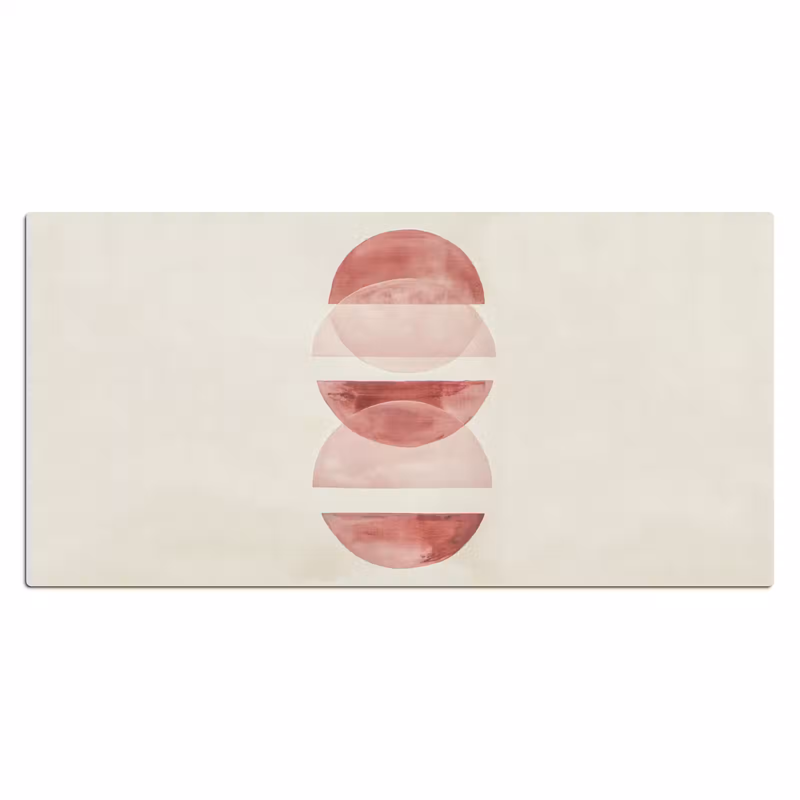 Bureau onderlegger - Minimalistisch - Cirkels - Roze — 1
