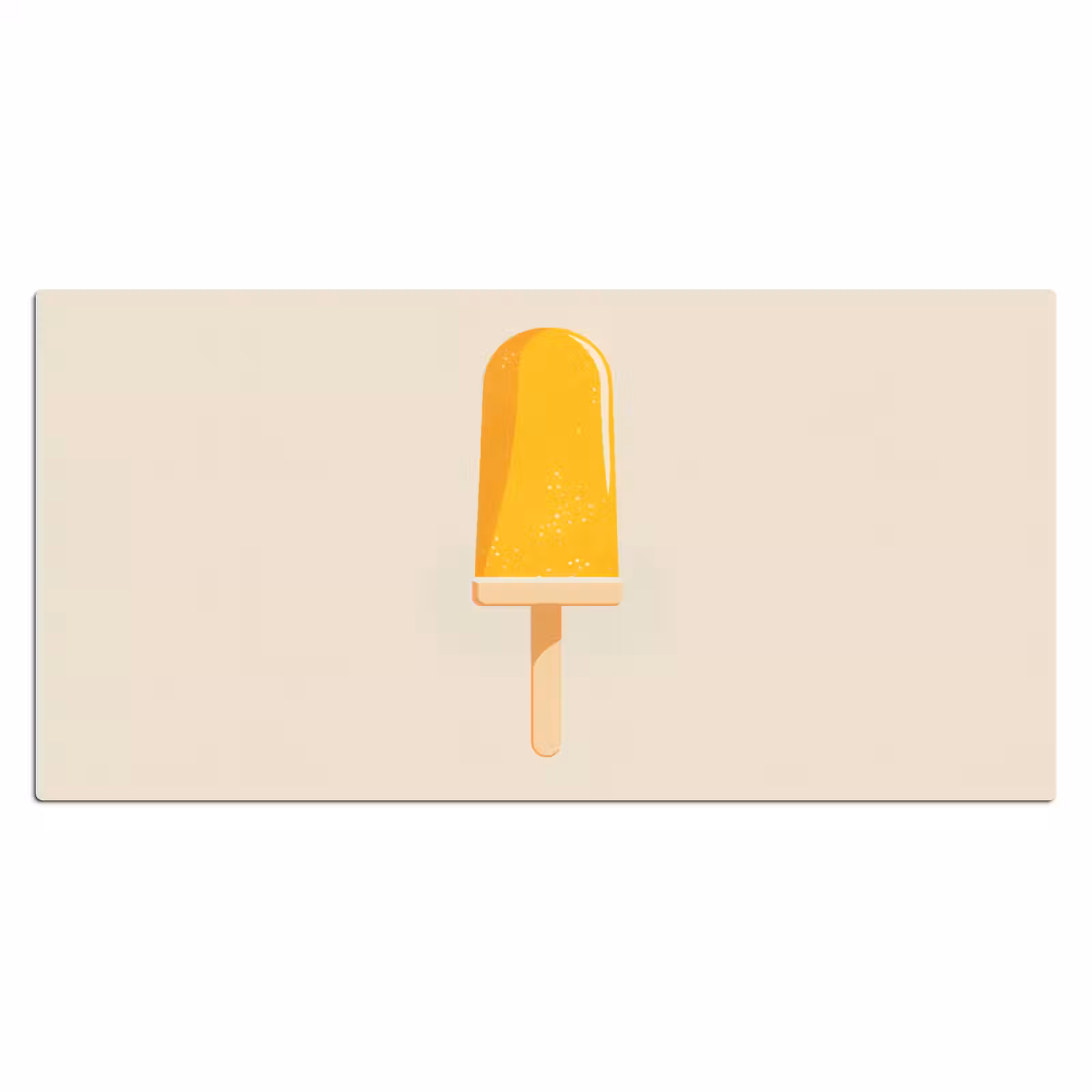 Bureau onderlegger - Oranje - Stokje - Waterijsje — 1
