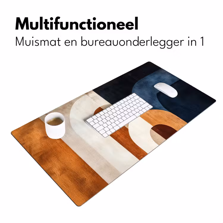 Bureau onderlegger - Abstract - Vormen - Donkerblauw — 6