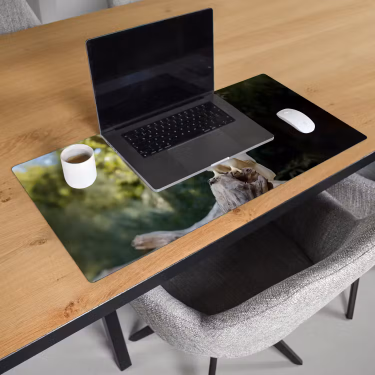 Bureau onderlegger - Arend - Hout - Wit - Planten — 2