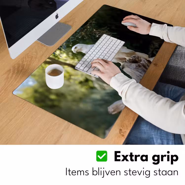 Bureau onderlegger - Arend - Hout - Wit - Planten — 5
